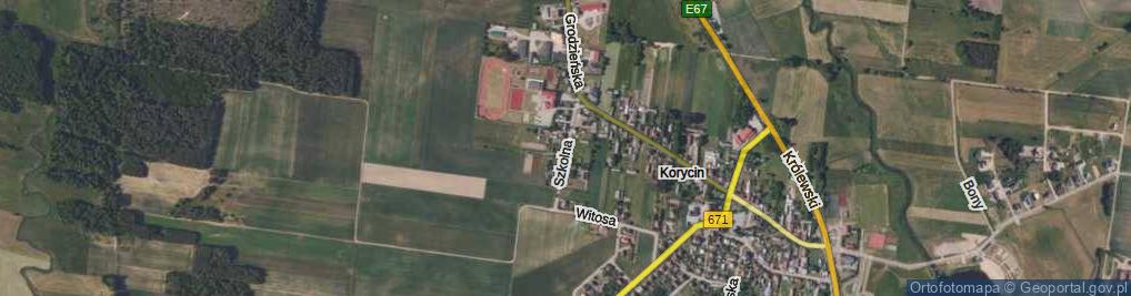 Zdjęcie satelitarne Szkolna ul.