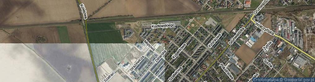 Zdjęcie satelitarne Szczypiorkowa ul.