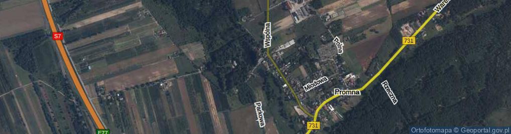 Zdjęcie satelitarne Szkolna ul.