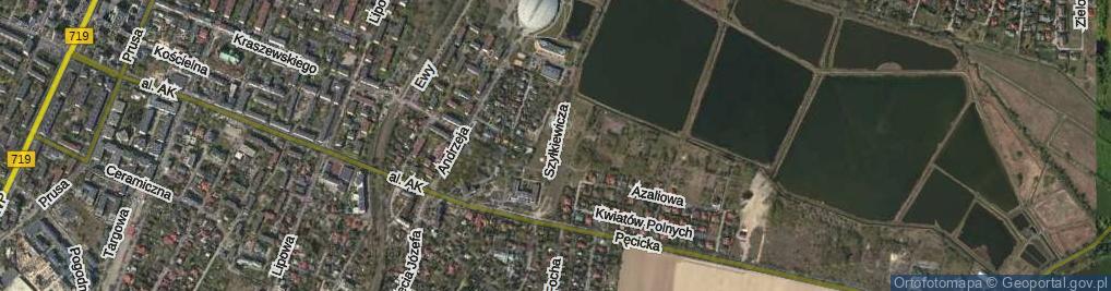 Zdjęcie satelitarne Cyklistów ul.