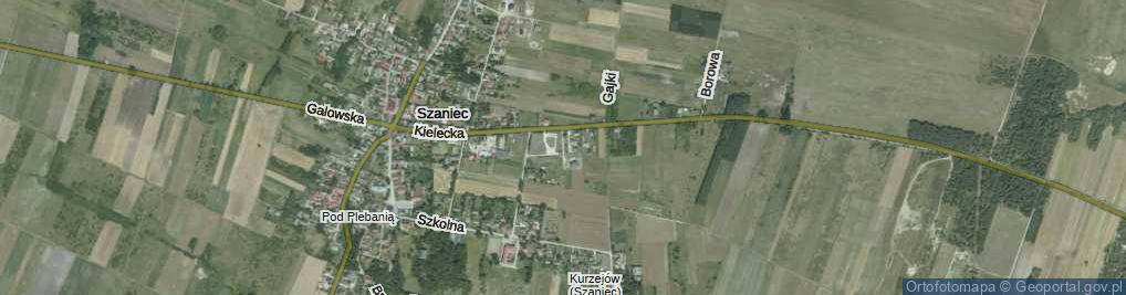 Zdjęcie satelitarne Szaniec ul.