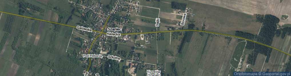 Zdjęcie satelitarne Szaniec ul.