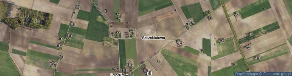 Zdjęcie satelitarne Szczeblotowo ul.