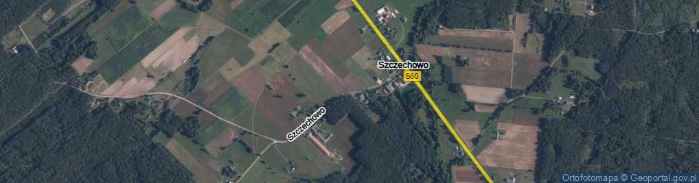 Zdjęcie satelitarne Szczechowo ul.