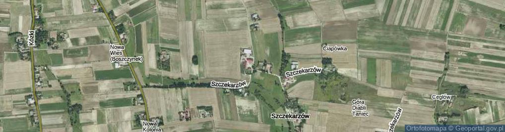 Zdjęcie satelitarne Szczekarzów ul.