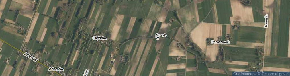 Zdjęcie satelitarne Szczyty W ul.