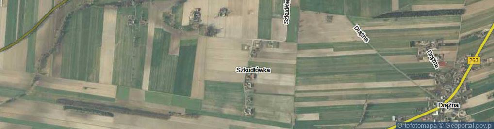 Zdjęcie satelitarne Szkudłówka ul.