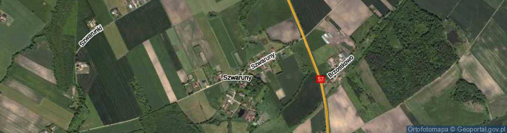 Zdjęcie satelitarne Szwaruny ul.