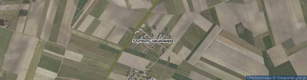 Zdjęcie satelitarne Szymbory-Jakubowięta ul.