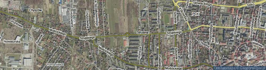 Zdjęcie satelitarne Szujskiego Józefa ul.