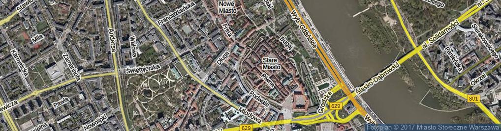 Zdjęcie satelitarne Szeroki Dunaj ul.