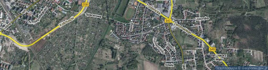 Zdjęcie satelitarne Szarych Szeregów ul.