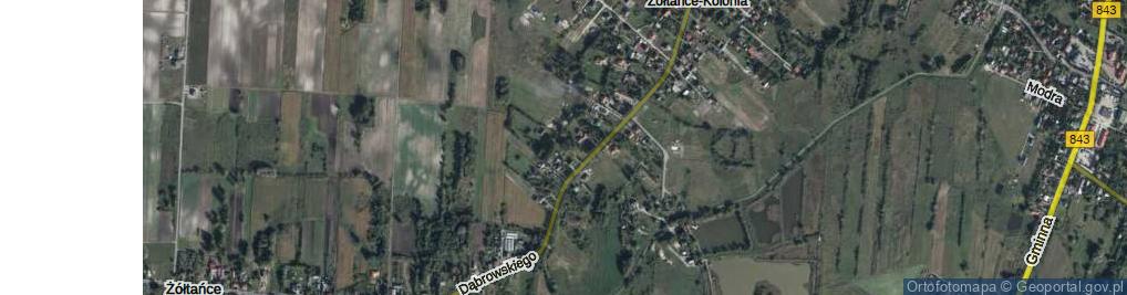 Zdjęcie satelitarne Szmaragdowa ul.