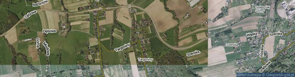 Zdjęcie satelitarne Targoniny ul.