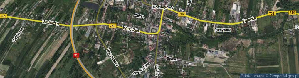 Zdjęcie satelitarne Targowa ul.