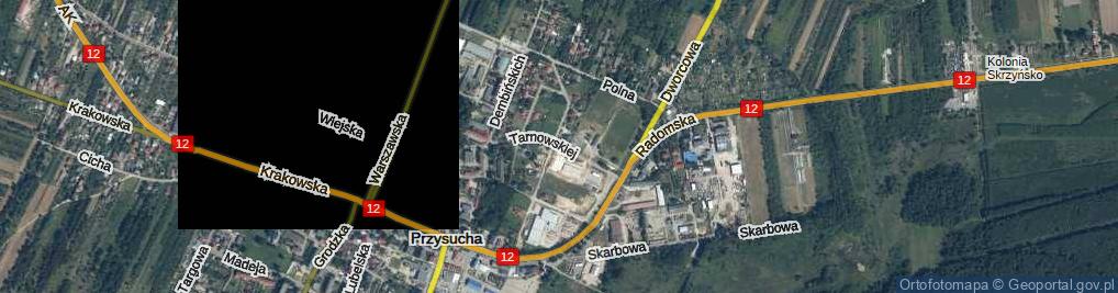 Zdjęcie satelitarne Tarnowskiej ul.