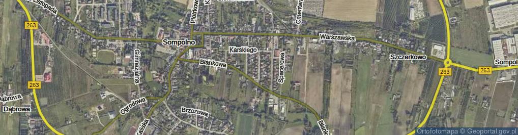 Zdjęcie satelitarne Targowa ul.