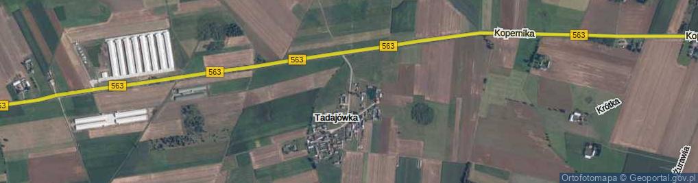 Zdjęcie satelitarne Tadajówka ul.