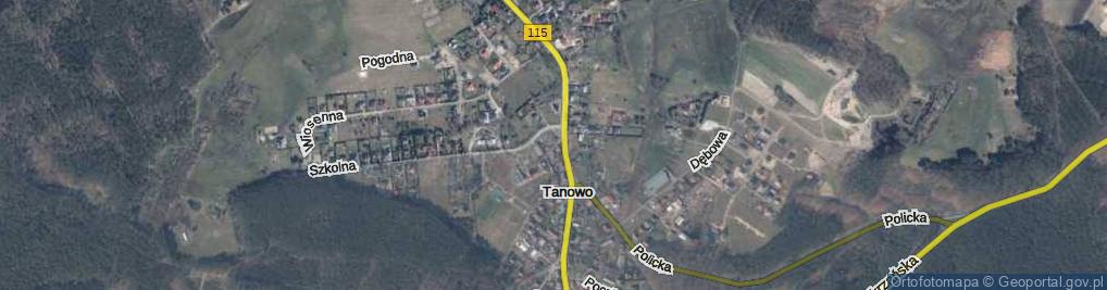 Zdjęcie satelitarne Tanowo ul.