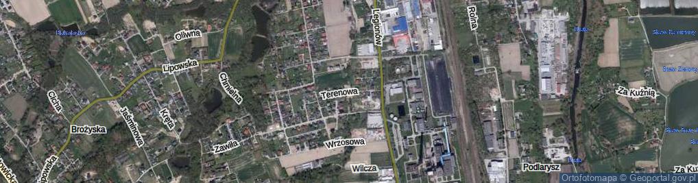 Zdjęcie satelitarne Terenowa ul.