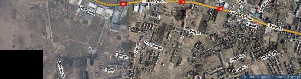 Zdjęcie satelitarne Temidy ul.