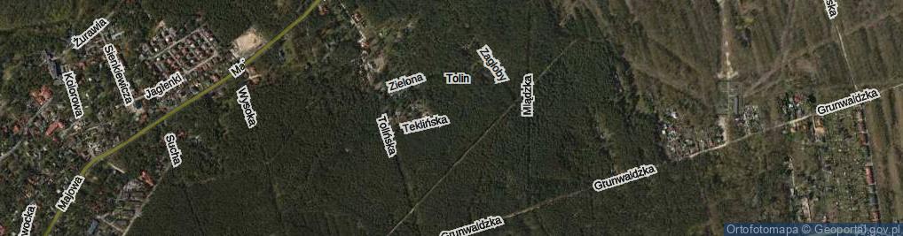 Zdjęcie satelitarne Teklińska ul.