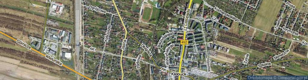 Zdjęcie satelitarne Topolowa ul.