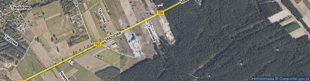 Zdjęcie satelitarne Towarowa ul.