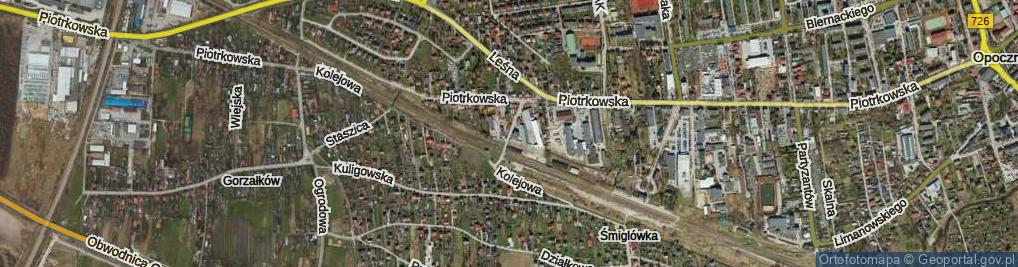 Zdjęcie satelitarne Towarowa ul.