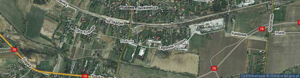 Zdjęcie satelitarne Topolowa ul.
