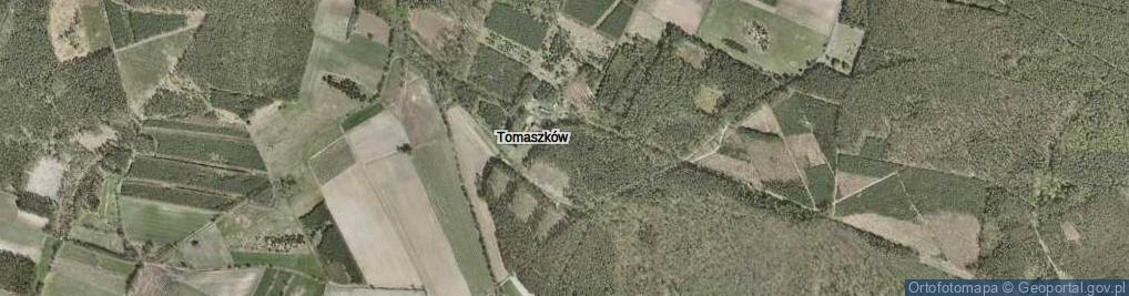 Zdjęcie satelitarne Tomaszków ul.
