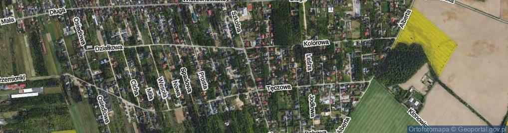 Zdjęcie satelitarne Topolowa ul.