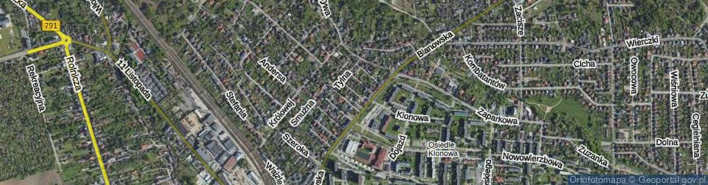 Zdjęcie satelitarne Topiel ul.