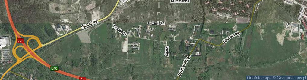 Zdjęcie satelitarne Trockiego Franciszka, ks. ul.