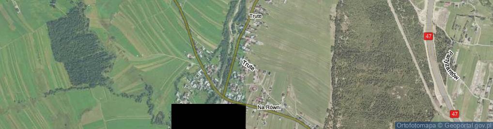 Zdjęcie satelitarne Trute ul.