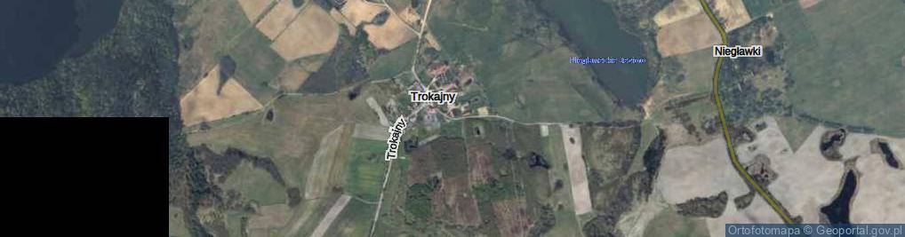 Zdjęcie satelitarne Trokajny ul.
