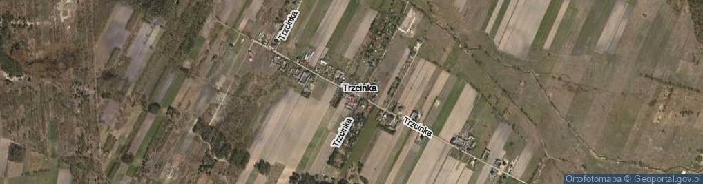 Zdjęcie satelitarne Trzcinka ul.