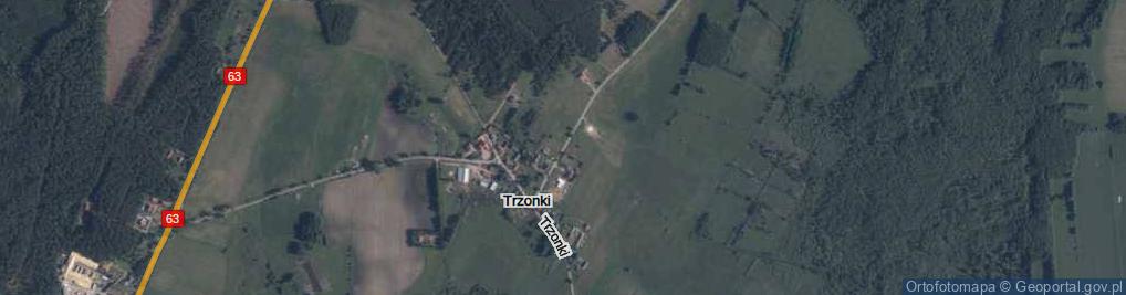 Zdjęcie satelitarne Trzonki ul.