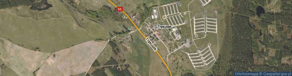 Zdjęcie satelitarne Trękusek ul.