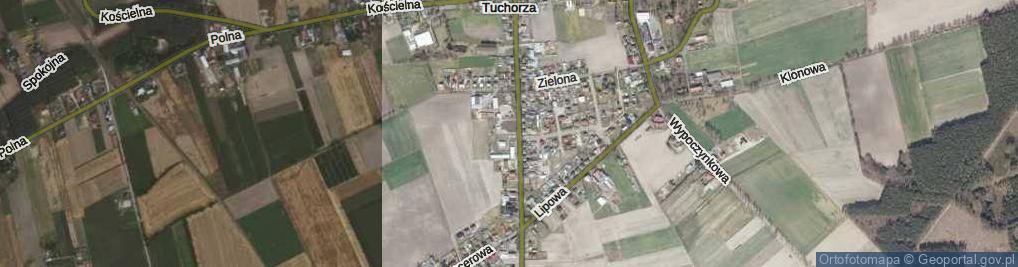Zdjęcie satelitarne Tuchorza ul.