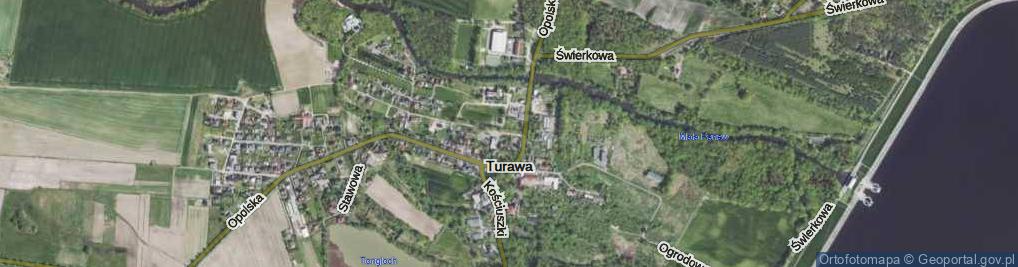 Zdjęcie satelitarne Turawa ul.