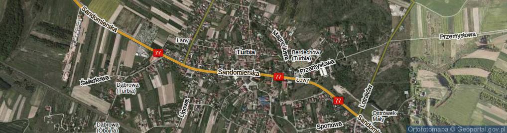 Zdjęcie satelitarne Turbia ul.