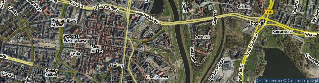 Zdjęcie satelitarne Tylne Chwaliszewo ul.