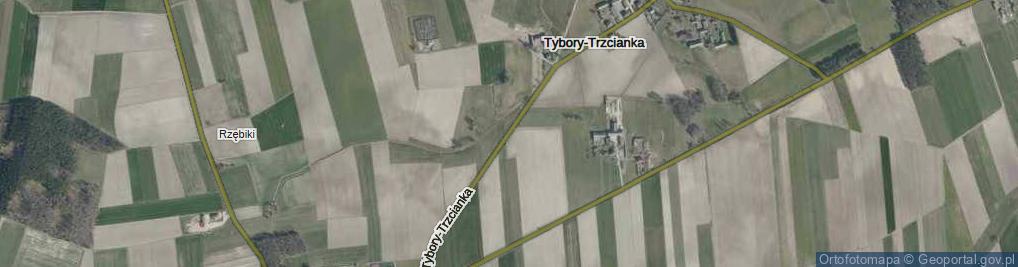 Zdjęcie satelitarne Tybory-Trzcianka ul.