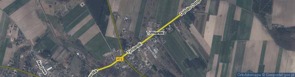 Zdjęcie satelitarne Tymianek ul.