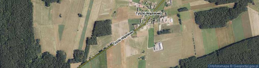 Zdjęcie satelitarne Tyszki-Wądołowo ul.