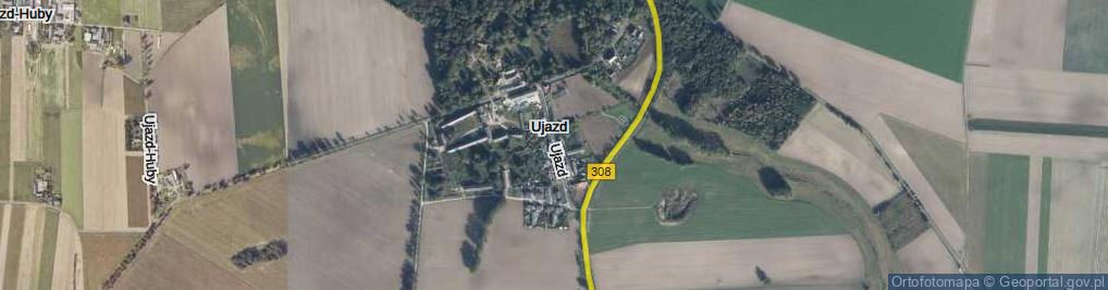 Zdjęcie satelitarne Ujazd ul.