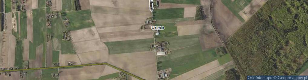 Zdjęcie satelitarne Ułomie ul.