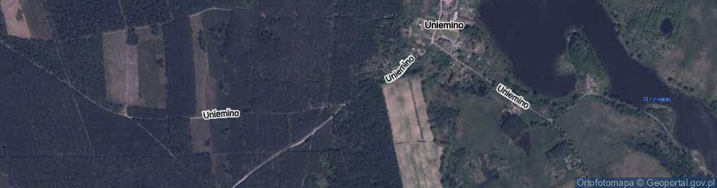 Zdjęcie satelitarne Uniemino ul.
