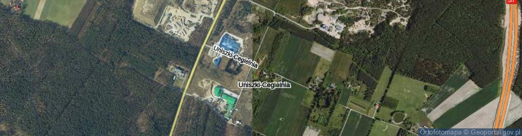 Zdjęcie satelitarne Uniszki-Cegielnia ul.